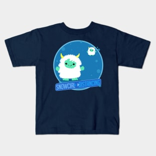 Snowcial distancing Kids T-Shirt